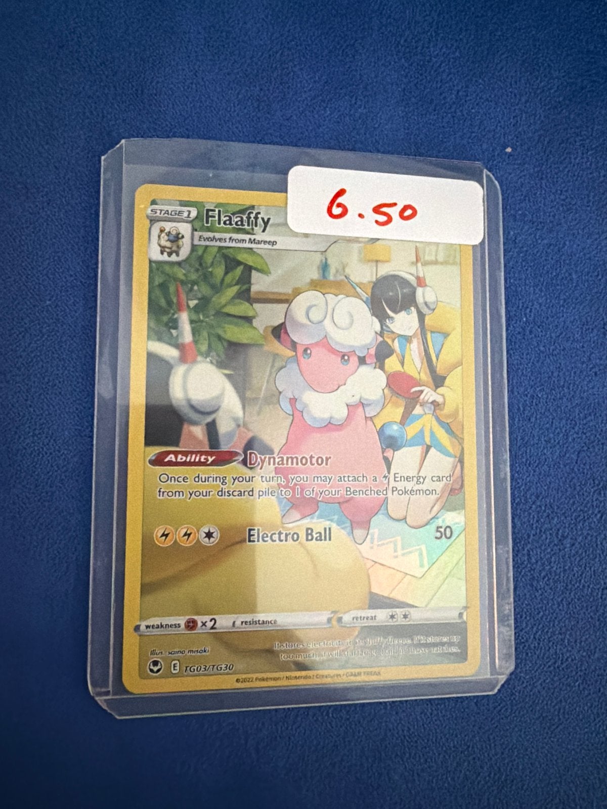 Pokémon Flaaffy TG03/TG30 Trainer Gallery Kaart, Ophalen of Verzenden, Zo goed als nieuw, Losse kaart