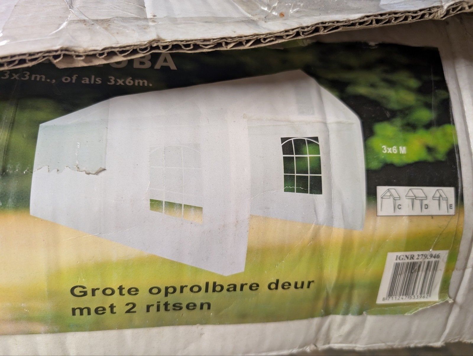partytent 3x6 of 3x3, Ophalen, Partytent
