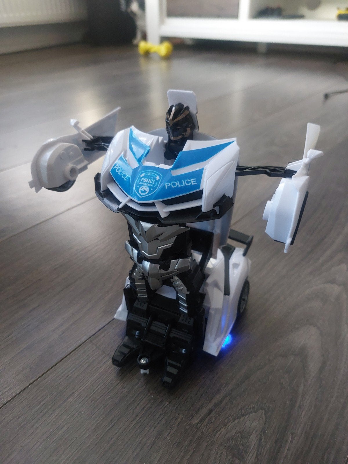 Transformer Politieauto Robot Speelgoed, Ophalen of Verzenden, Zo goed als nieuw, Afstandsbediening