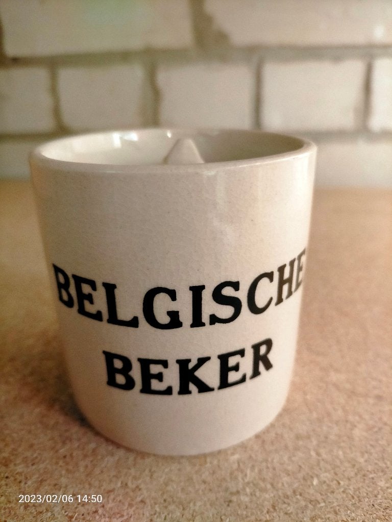 Belgische mok/beker, Ophalen of Verzenden