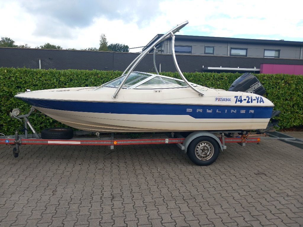 MOOIE BAYLINER 1700 120 PK+GEKEURDE TRAILER INRUIL MOGELIJK, Gebruikt, 120 tot 200 pk, Ophalen of Verzenden, Bayliner