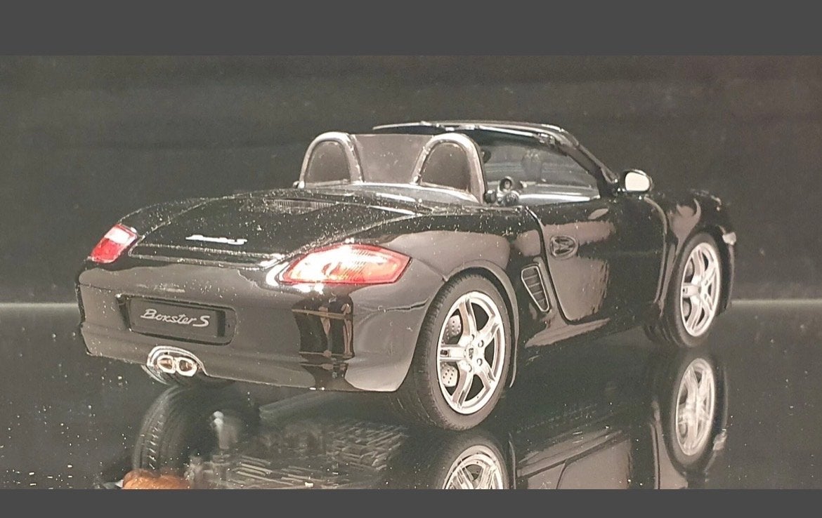 Porsche Boxster S Welly Nex 1:24 - Zwart Diecast Modelauto, Ophalen of Verzenden, Nieuw, Auto, Overige merken