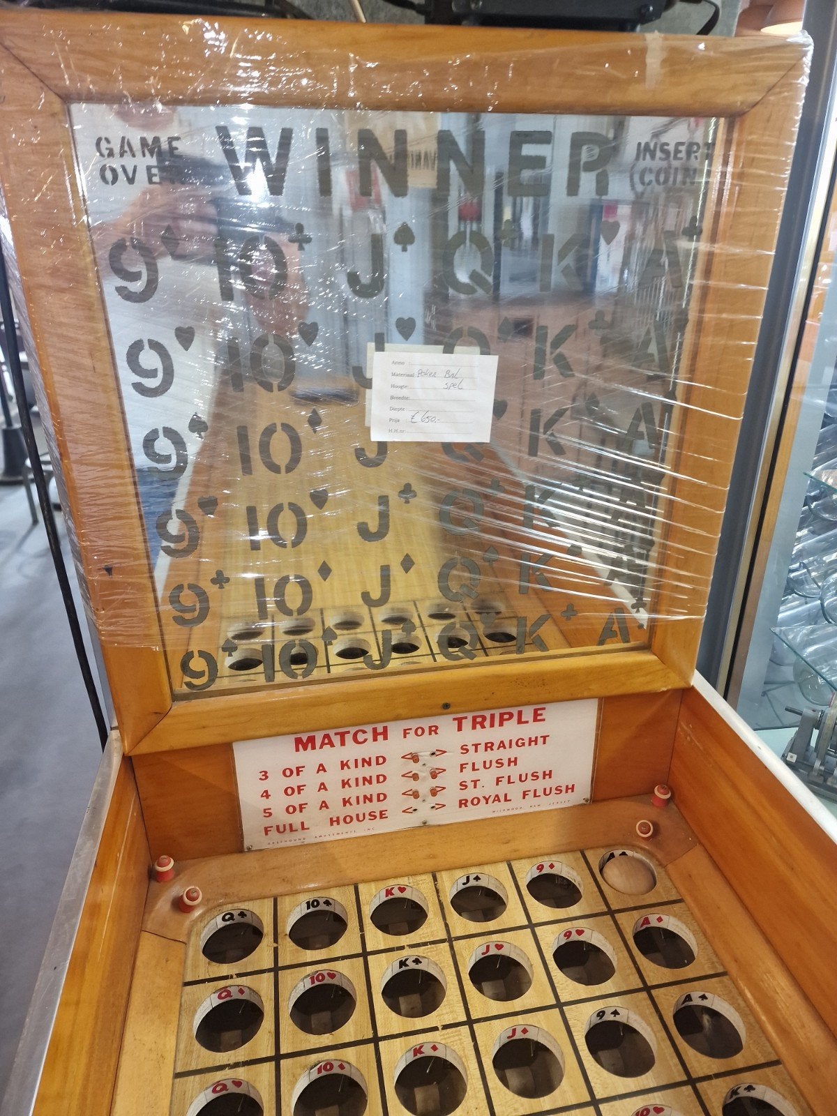 Poker ballen spel usa, Overige munten, Ophalen, Gebruikt