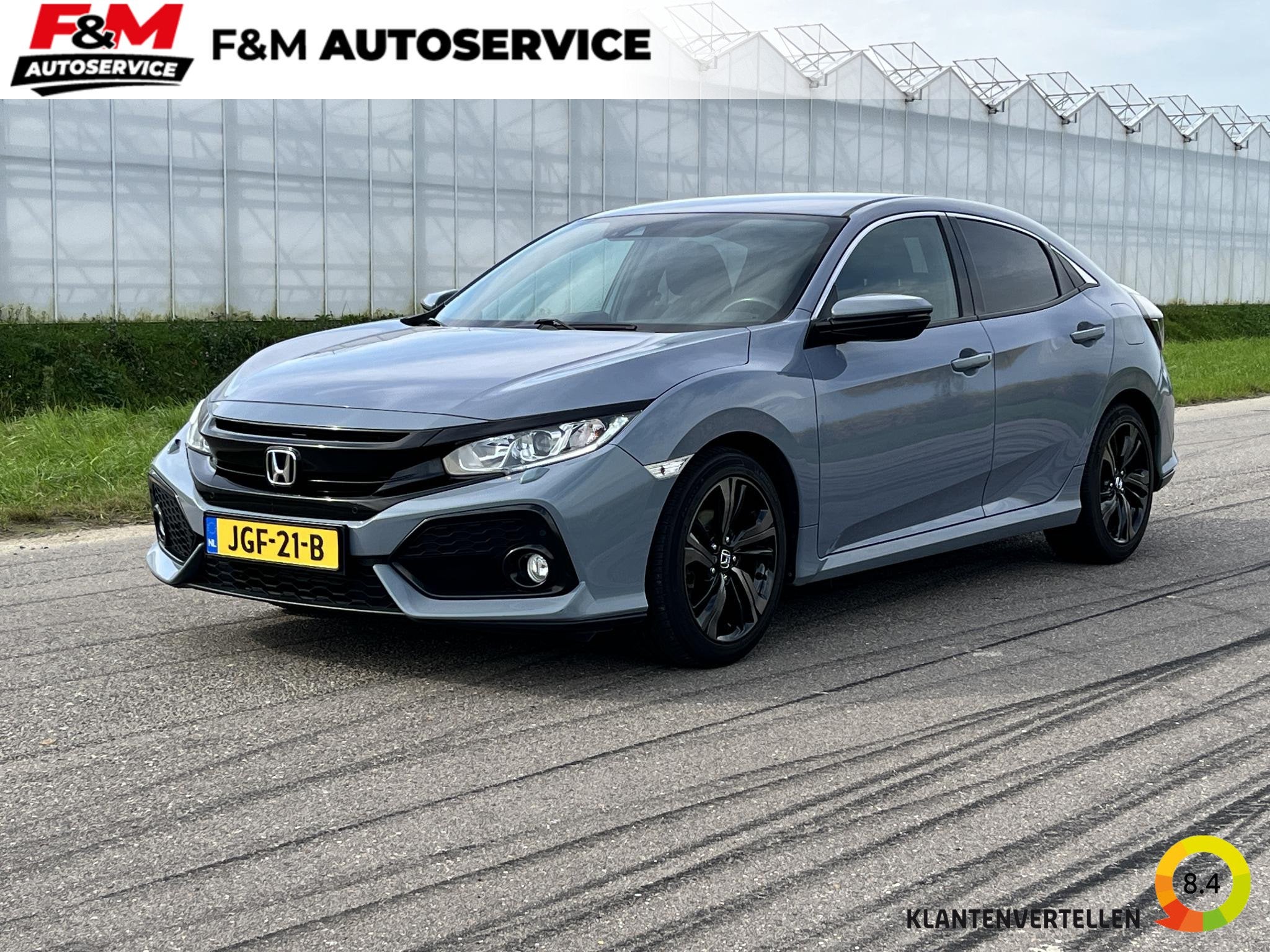 Honda Civic 1.0 i-VTEC Elegance, Auto's, Voorwielaandrijving, Automatische klimaatregeling, Stof, Gebruikt