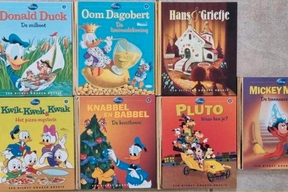 7x Disney Gouden Boekjes-Donald Duck,Oom Dagobert, Kwik Kwek, Boeken, Kinderboeken | Jeugd | onder 10 jaar, Gelezen, Sprookjes