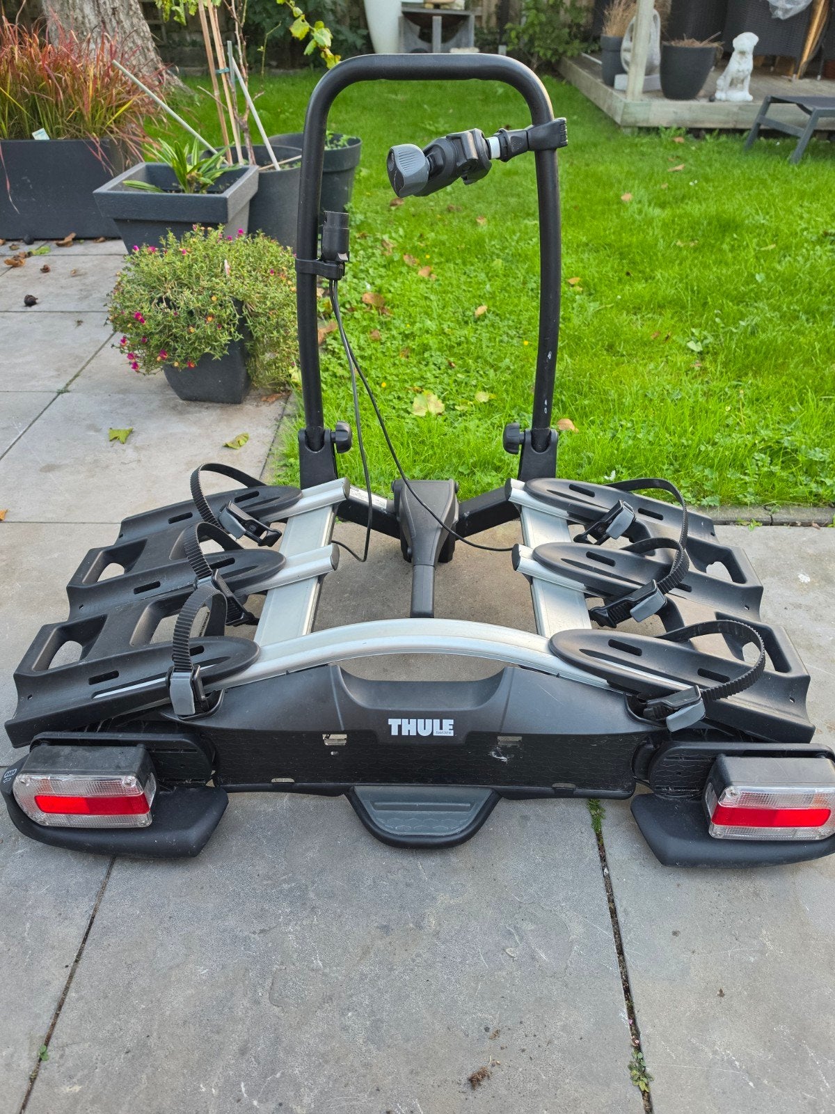 Thule VeloCompact 925/927 Trekhaakdrager voor 3 fietsen, Ophalen, 3 fietsen of meer, Gebruikt, Brede banden
