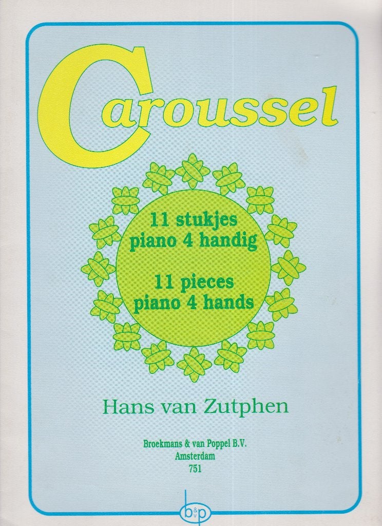 Hans van Zutphen - Caroussel, Muziek en Instrumenten, Bladmuziek, Gebruikt, Artiest of Componist, Populair, Piano, Ophalen of Verzenden