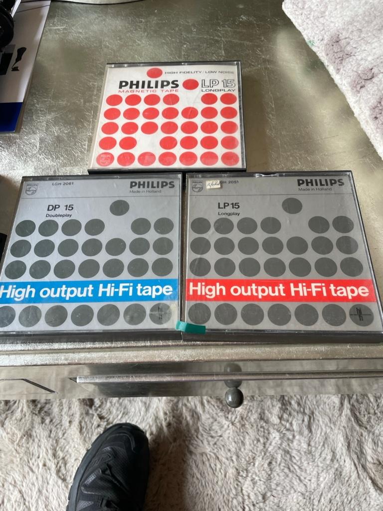 3 originele vintage Philips banden uit de jaren 70/80., Ophalen of Verzenden