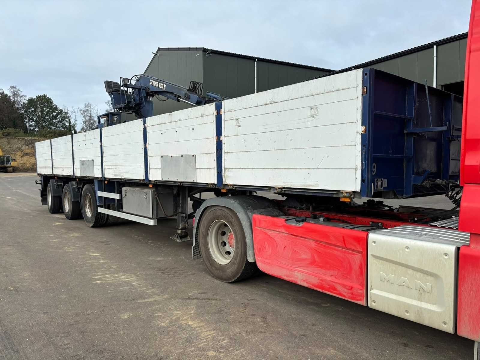 Floor + hiab130R - 1992 - FLO-17-30H - Oplegger, Overige brandstoffen, Bedrijf, Aanhangers en Opleggers, Te koop