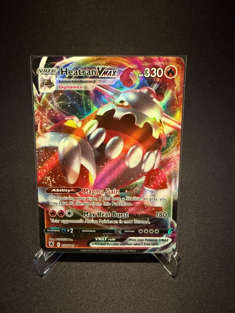 Heatran VMAX - Brilliant Stars 026/189 - Pokémon kaart, Ophalen of Verzenden, Zo goed als nieuw, Losse kaart, Foil