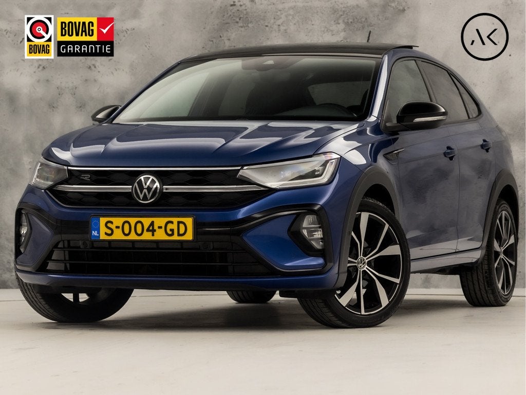 Volkswagen Taigo 1.0 TSI R-Line Automaat (2X R-LINE, PANORAM, Auto's, 12 maanden, Gebruikt, Blauw, Alcantara