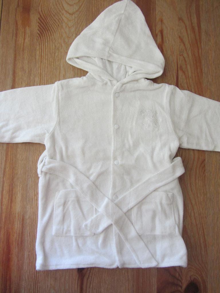 Wit badjasje maat 68, Kinderen en Baby's, Babykleding | Maat 68, Ophalen of Verzenden, Zo goed als nieuw, Jongetje of Meisje, Overige typen
