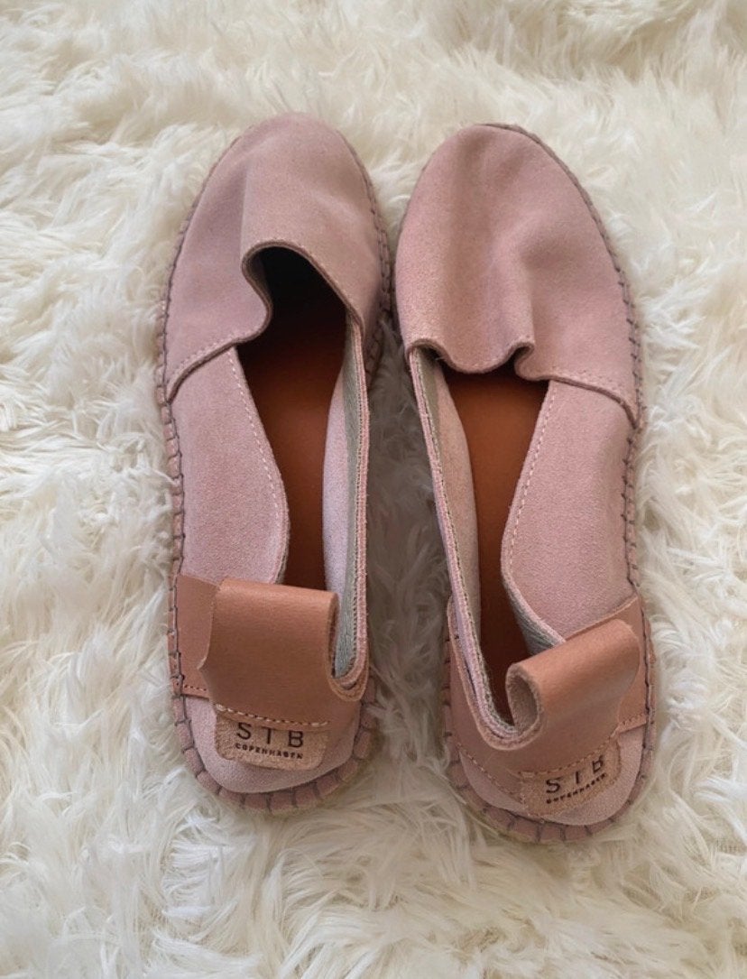 STB Copenhagen Espadrilles - Roze Suède Maat 39, Ophalen, Zo goed als nieuw, Roze, Espadrilles of Moccasins