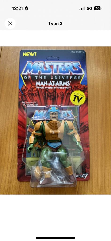 Masters of the Universe Man-At-Arms Actiefiguur Nieuw, Ophalen of Verzenden, Nieuw