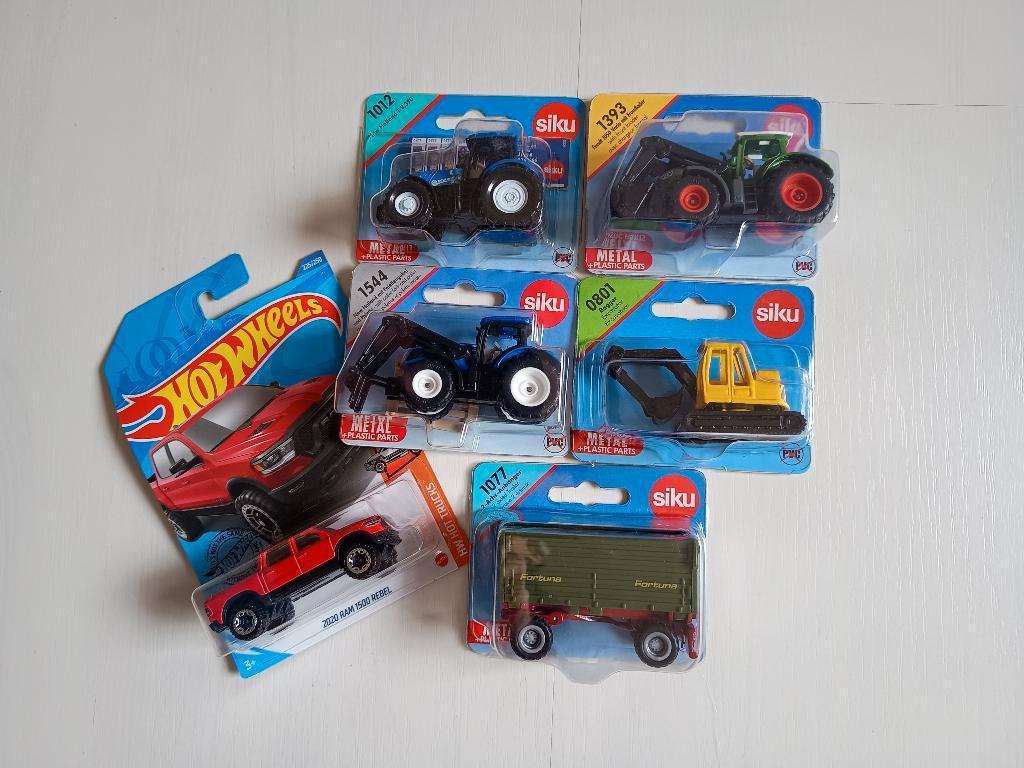 5 x Siku schaal 1 : 87, New Holland, Fendt, nieuw, Ophalen of Verzenden, Nieuw, Hijskraan, Tractor of Landbouw, SIKU
