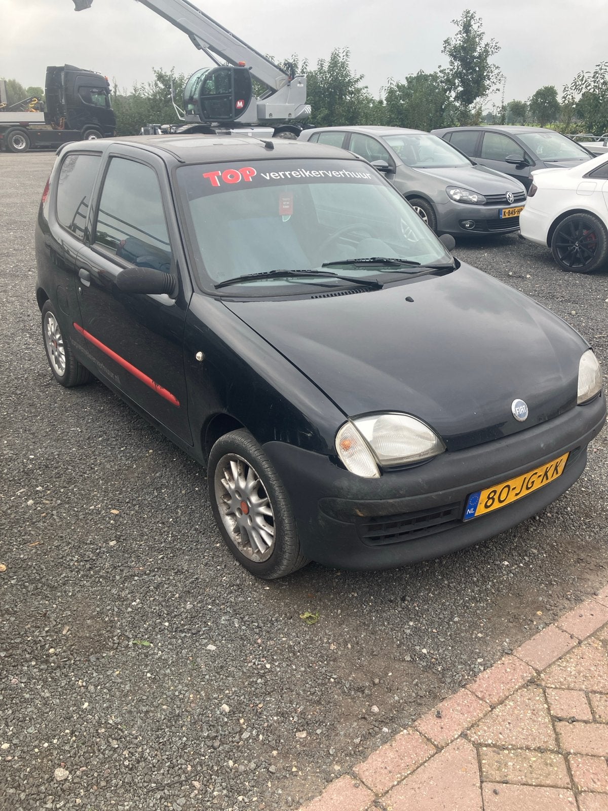 Fiat Seicento 1.1 2002 Zwart, Voorwielaandrijving, Zwart, Origineel Nederlands, Handgeschakeld