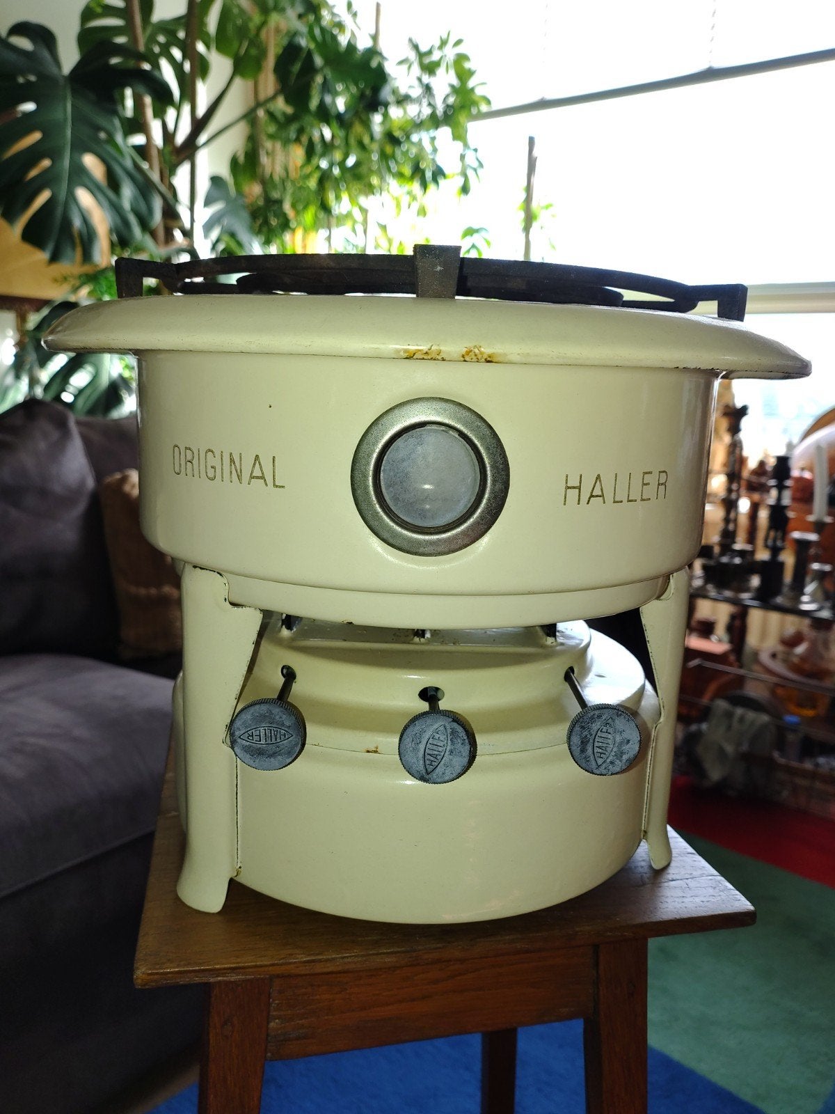 Vintage Original Haller Petroleumstel - 3-Pits Crème, Ophalen of Verzenden