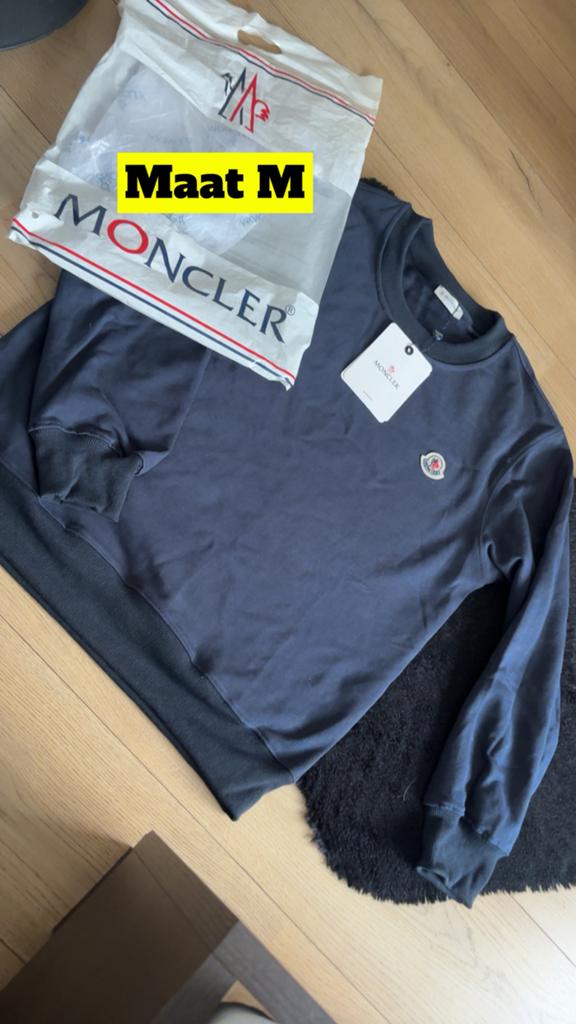 Moncler sweater blauw maat M, Ophalen of Verzenden, Nieuw, Blauw