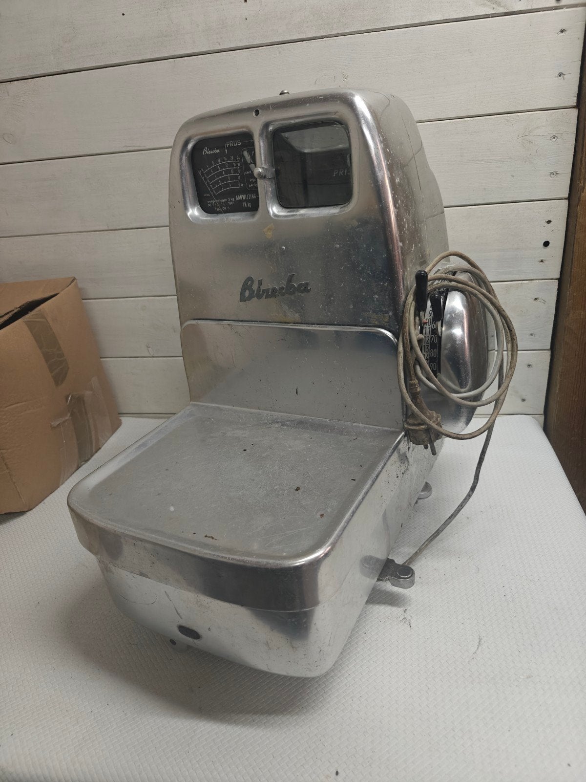 Vintage Bizerba winkelweegschaal - Niet werkend (onderdelen), Ophalen, Minder dan 10 kg, Winkelweegschaal, Niet werkend