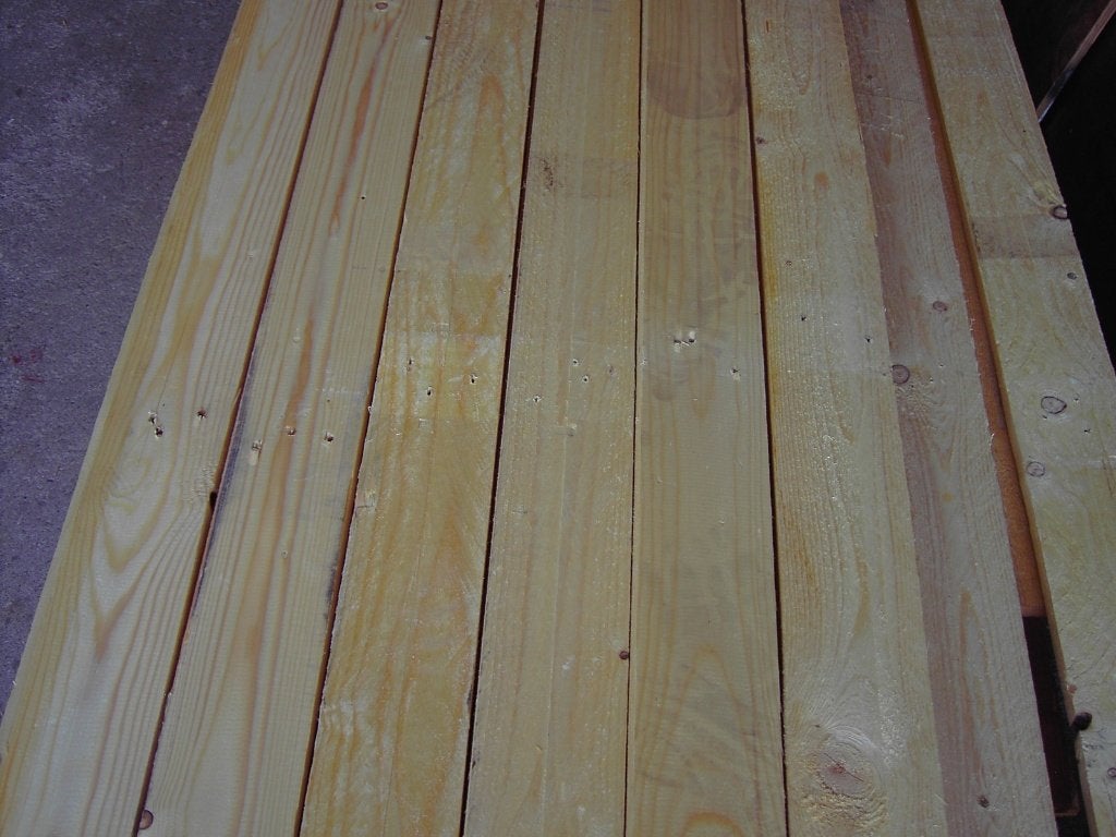planken Lengte 4 meter  kopmaat 9 cm x 2 cm, Tuin en Terras, Ophalen, Zo goed als nieuw, 250 cm of meer, Planken
