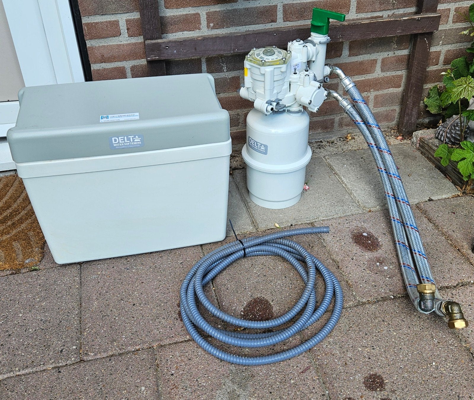 Waterontharder....Stroomloos..., Witgoed en Apparatuur, Waterontharders, Ophalen, Zo goed als nieuw, Waterontharder met zout