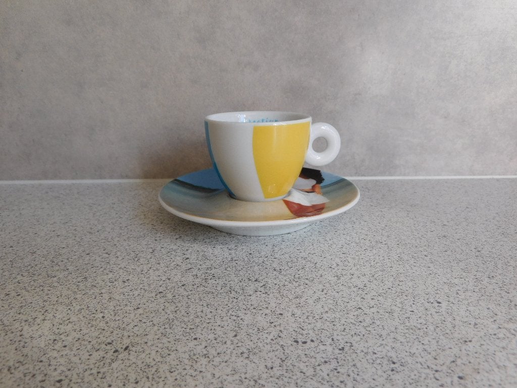 Cup and saucer Espresso 50 ml. 2002 Illy Collection, Ophalen of Verzenden, Zo goed als nieuw, Overige stijlen, Kop(pen) en/of Schotel(s)