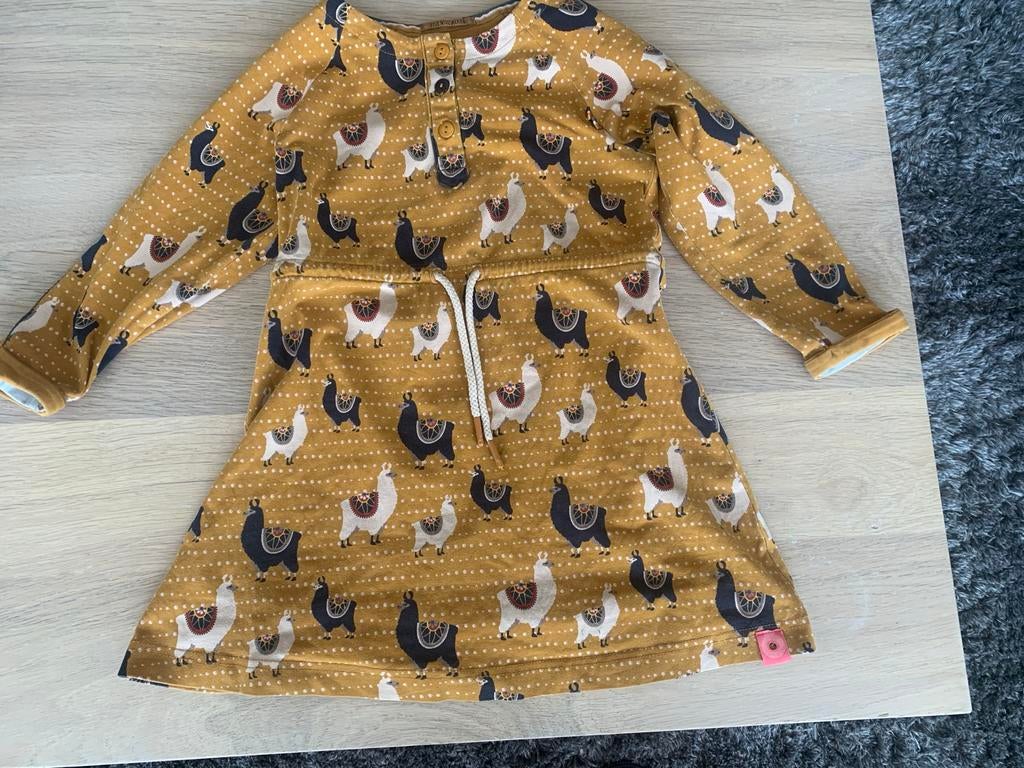 4funky flavours jurk lama print maat 122/128, Ophalen of Verzenden, Gebruikt, Meisje, Jurk of Rok