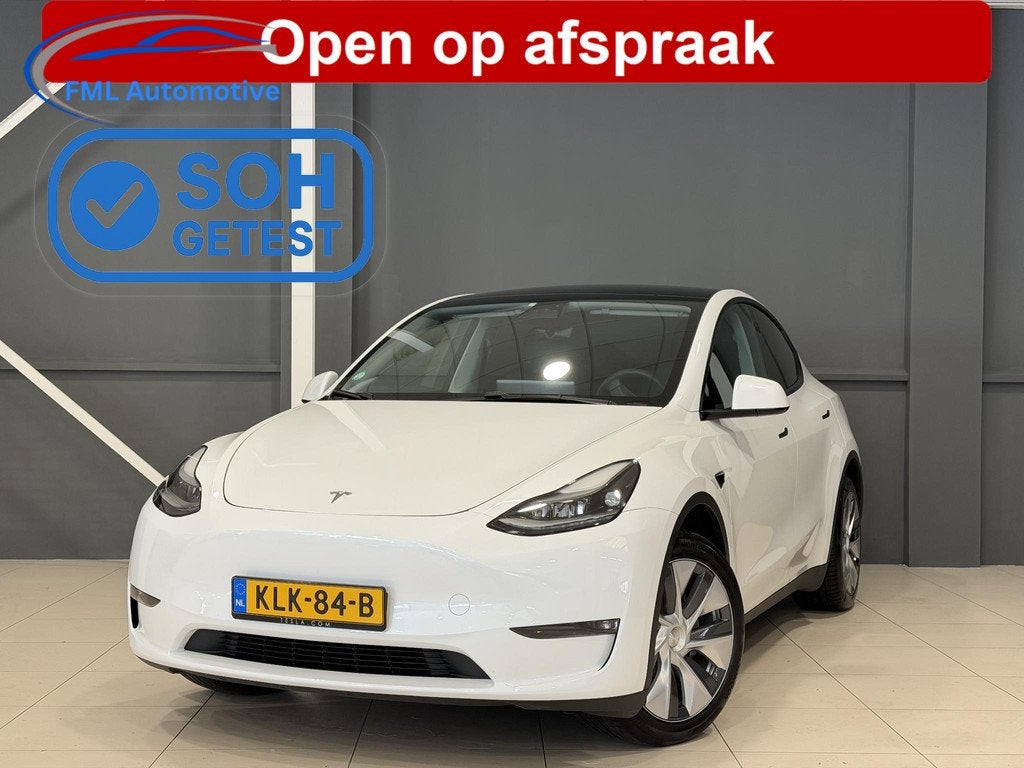 Tesla Model Y Long Range AWD 75 kWh | Trekhaak | SOH 91,7% |, Automaat, Stof, Gebruikt, 495 min
