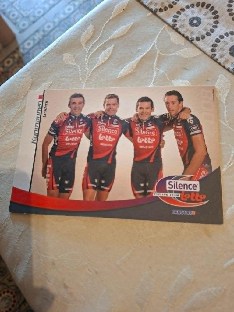 Wielerkaart : Silence-Lotto / De kopmannen, Verzenden, Zo goed als nieuw, Overige sporten, Poster, Plaatje of Sticker