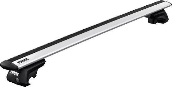 Thule Evo Rail 757 verhoogde voetenset met WingBar Evo 135, Auto diversen, Dakdragers, Ophalen, Zo goed als nieuw