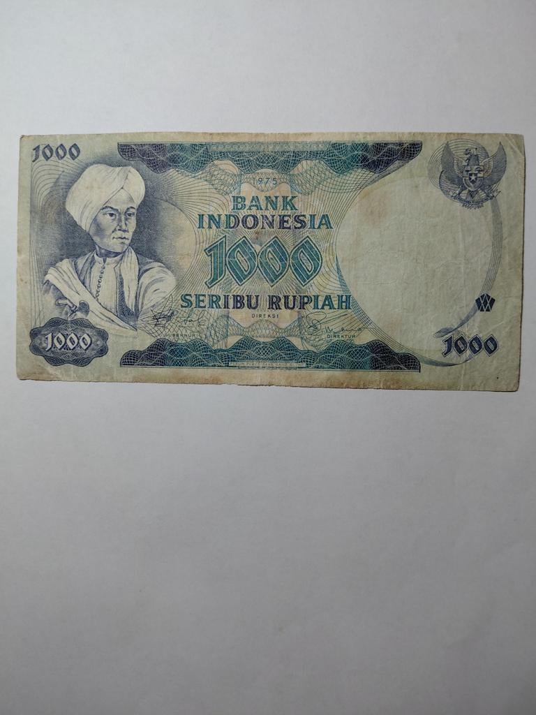 Indonesië 1000 rupiah 1975, Postzegels en Munten, Bankbiljetten | Azië, Ophalen of Verzenden, Zuidoost-Azië