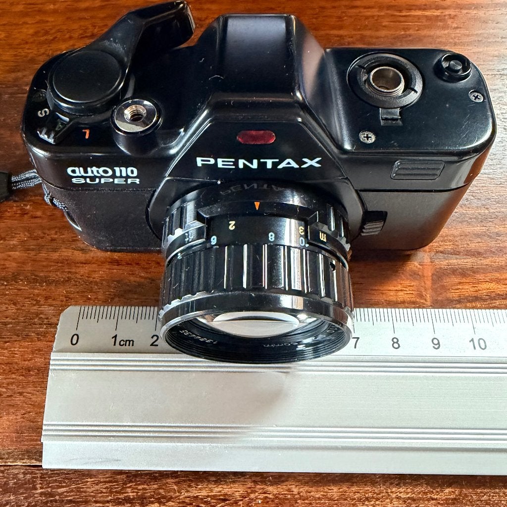 Pentax Auto 110 Super, Ophalen of Verzenden, Gebruikt, Spiegelreflex, Pentax