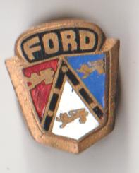 Ford emaille knoop speld, Verzenden, Zo goed als nieuw, Transport