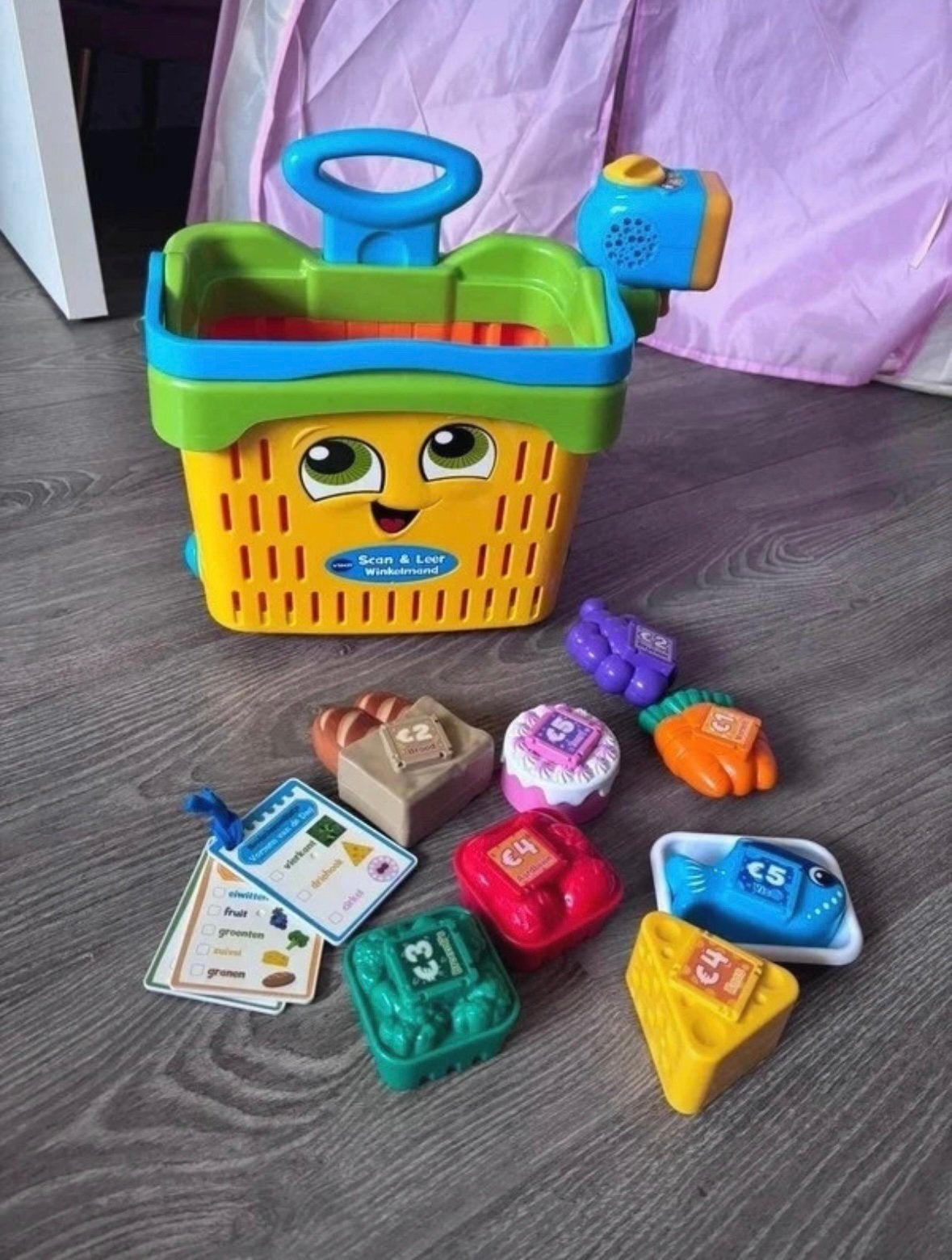 VTech scan en leer winkelmand, Ophalen, Zo goed als nieuw, 6 maanden tot 2 jaar