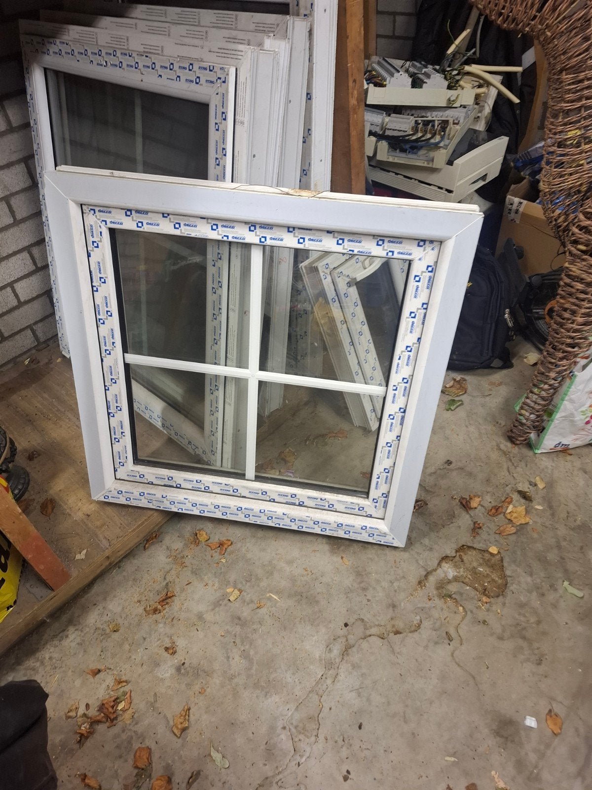 Nieuw kunststof raam met dubbelglas, Gevelraam of Ruit, 80 tot 120 cm, 80 tot 120 cm, Nieuw