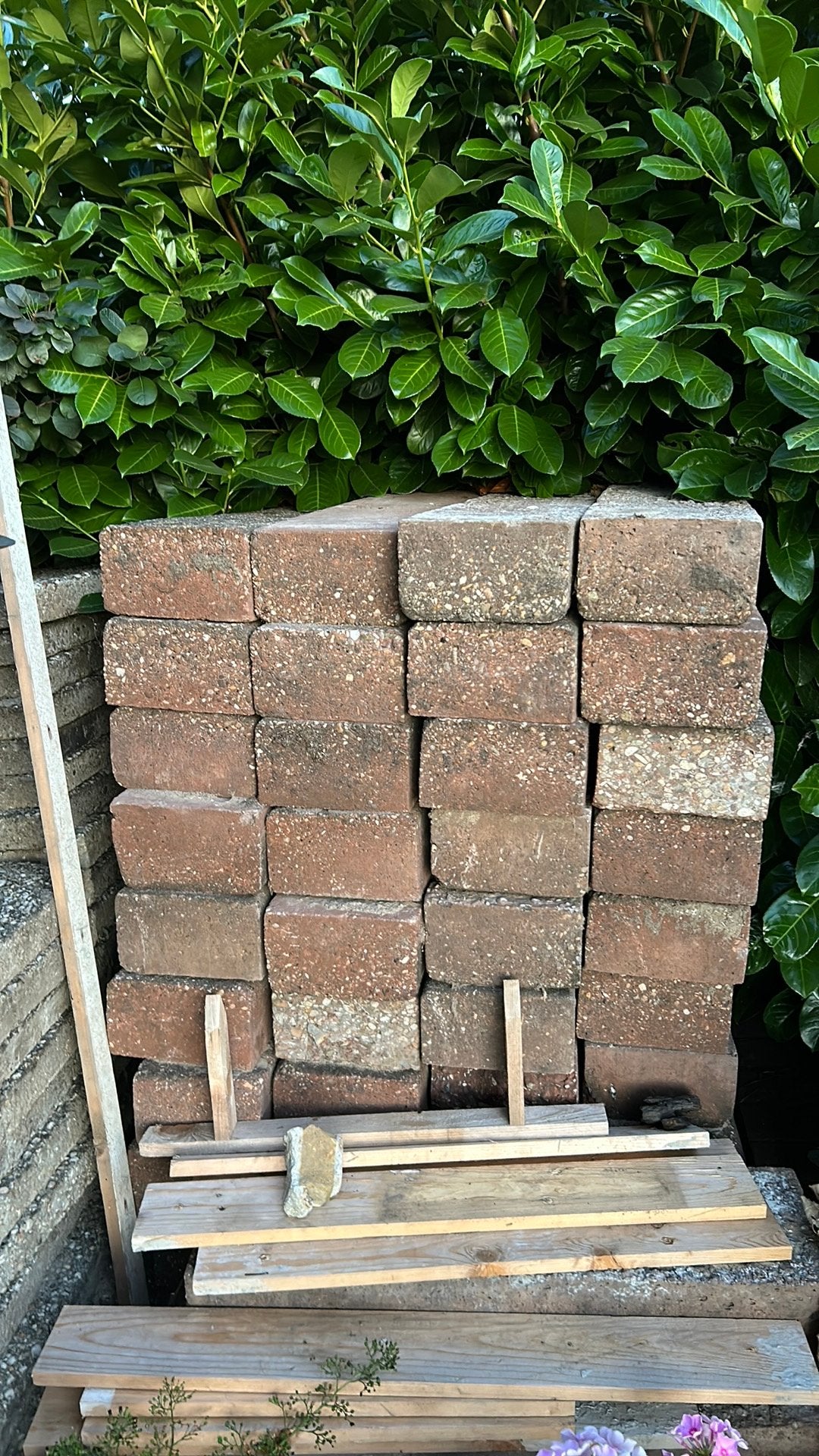 Beton bielzen 45 stuks 75 cm, Tuin en Terras, Ophalen, Gebruikt, Biels, Minder dan 25 cm