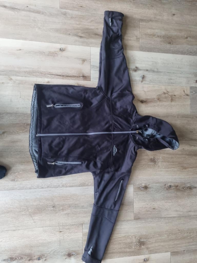 Zwarte vredestein softshell jas met capuchon, Kleding | Heren, Maat 52/54 (L), Onbekend, Zwart, Ophalen of Verzenden