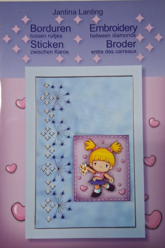 Leane Creatief Borduren tussen ruitjes ZGAN, Boeken, Hobby en Vrije tijd, Ophalen of Verzenden, Zo goed als nieuw, Borduren en Naaien