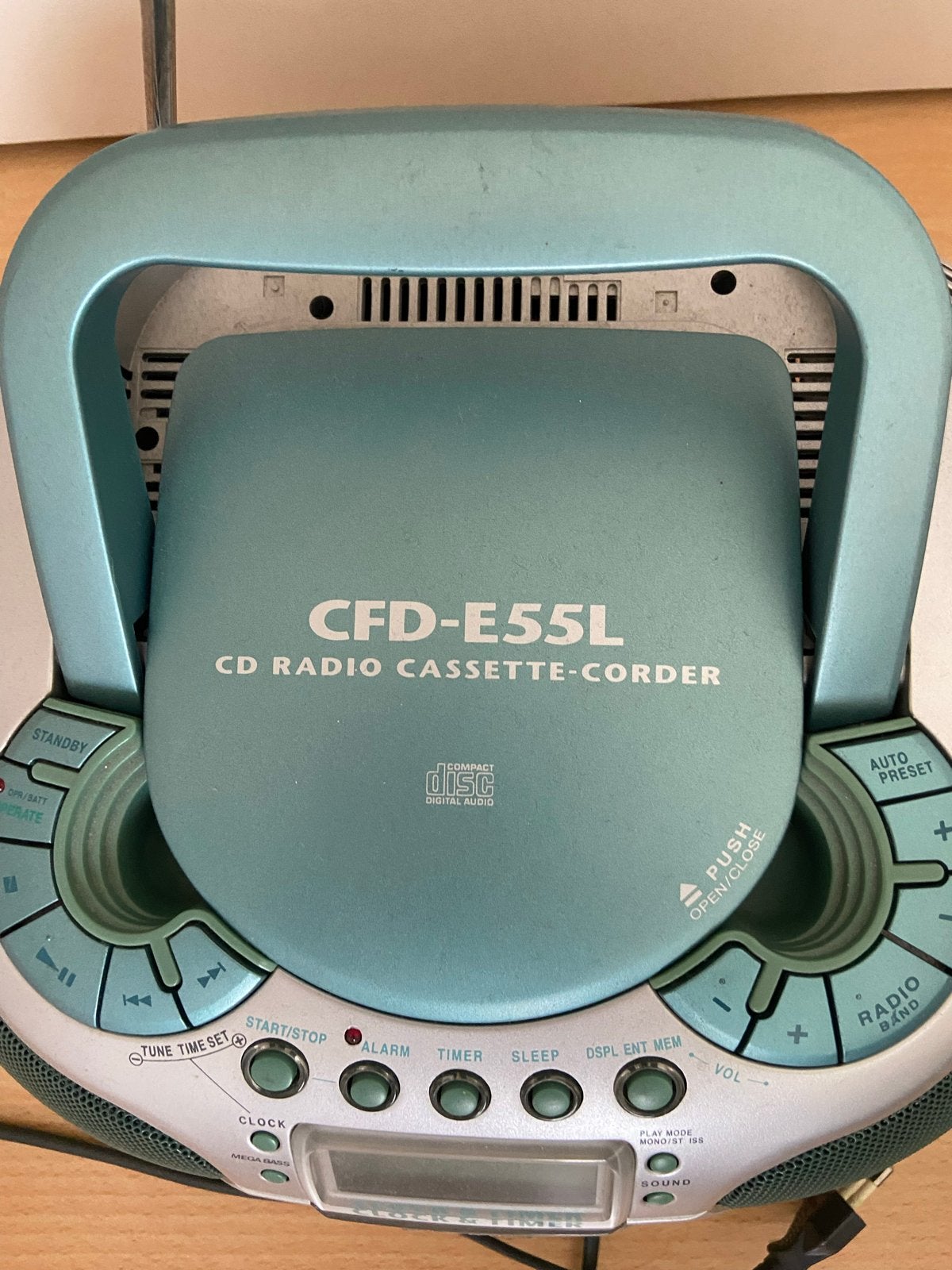 Sony CFD-E55L CD Radio Cassette-Corder - Draagbare Boombox, Ophalen, Gebruikt, Radio, Met cd-speler