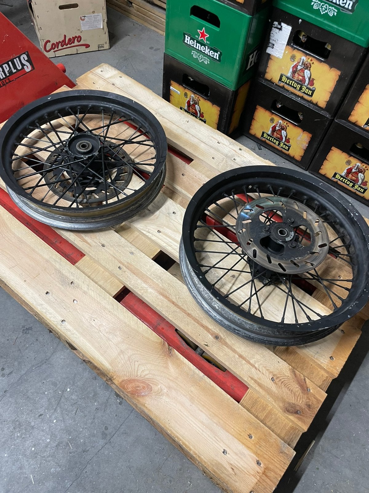 17” spaakvelgen as diameter 15mm, Ophalen, Gebruikt