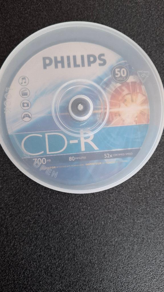 Nieuwe CD-R Discs 11 stuks Philips 700 MB Bieden, Philips, Herschrijfbaar, Cd, Nieuw