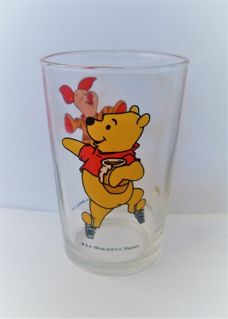 Winnie de Poeh Glas Calve Disney Winnie The Pooh, Ophalen of Verzenden, Winnie de Poeh of vrienden, Gebruikt, Servies