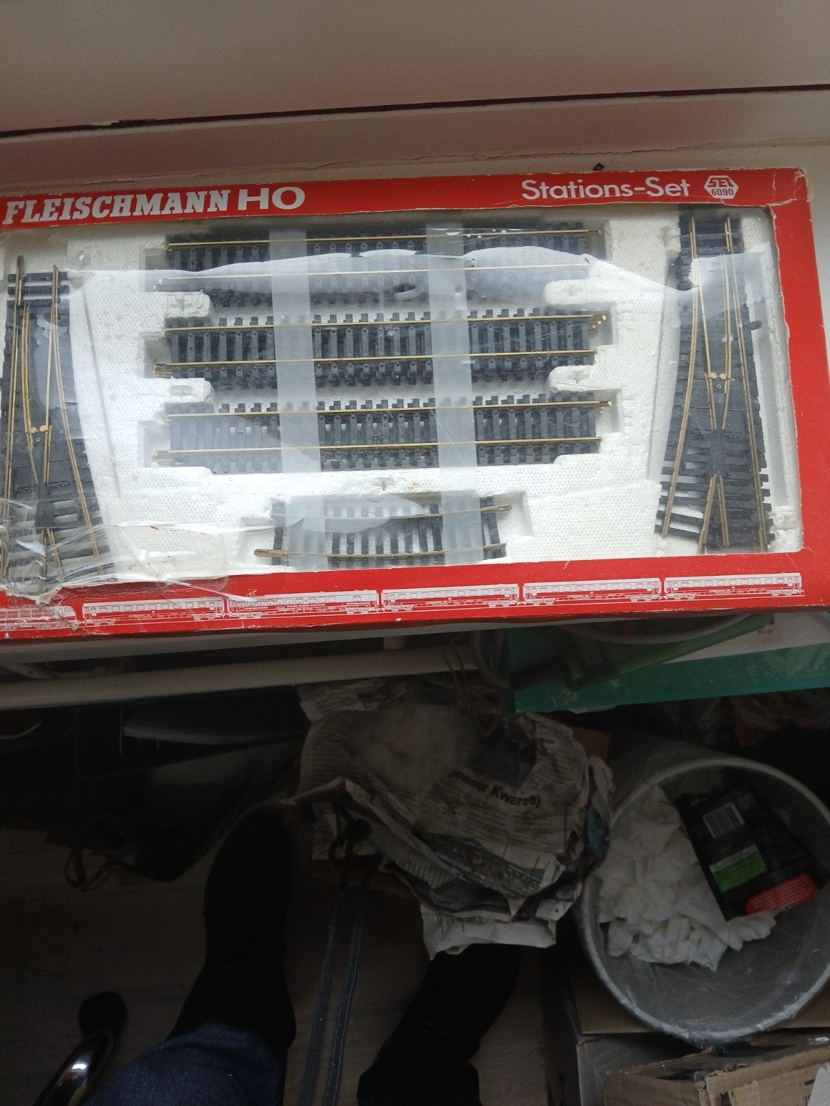 Fleischmann HO Stations-Set 6090 compleet in OVP, Ophalen of Verzenden, Gelijkstroom, Fleischmann