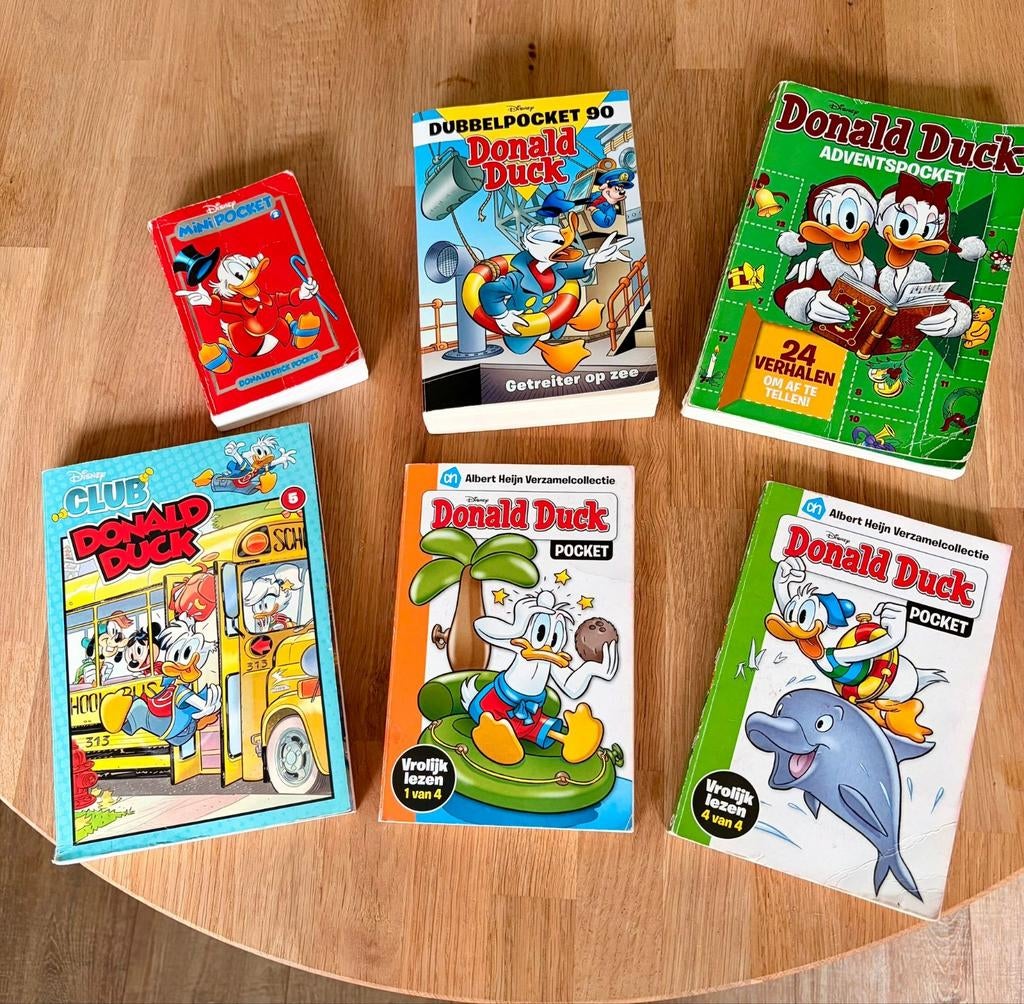 Donald Duck Pocket Boeken Collectie - 6 Stuks, Meerdere stripboeken, Ophalen of Verzenden, Gelezen, Walt Disney