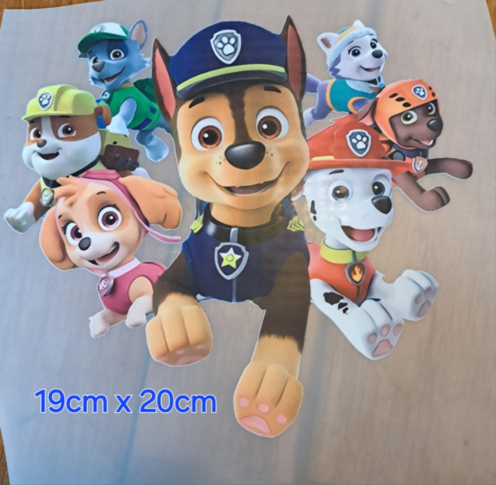 Paw patrol strijkpatroon 19cm x 20cm, Ophalen of Verzenden, Nieuw, Overige applicaties