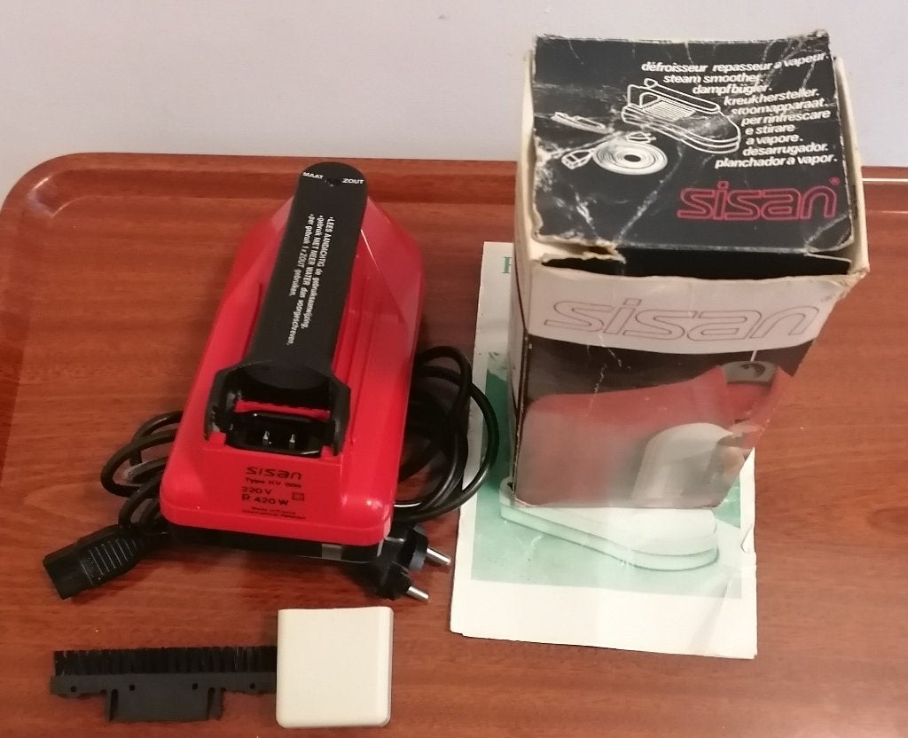 Vintage Stoom-/reisstrijkijzer Sisan € 12,50, Ophalen of Verzenden, Zo goed als nieuw, Strijkijzer met snoer