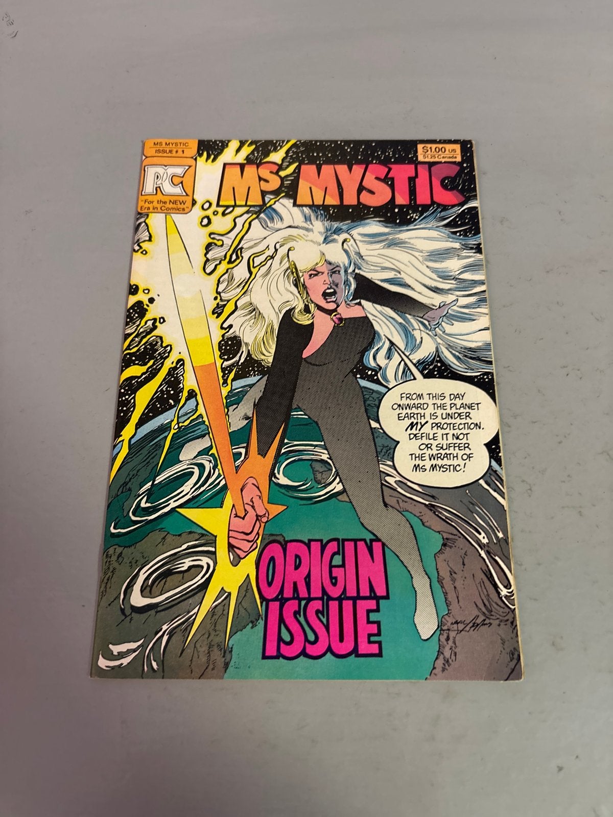 Ms Mystic #1 - Origin Issue - Pacific Comics, Eén comic, Ophalen of Verzenden, Gelezen, Amerika