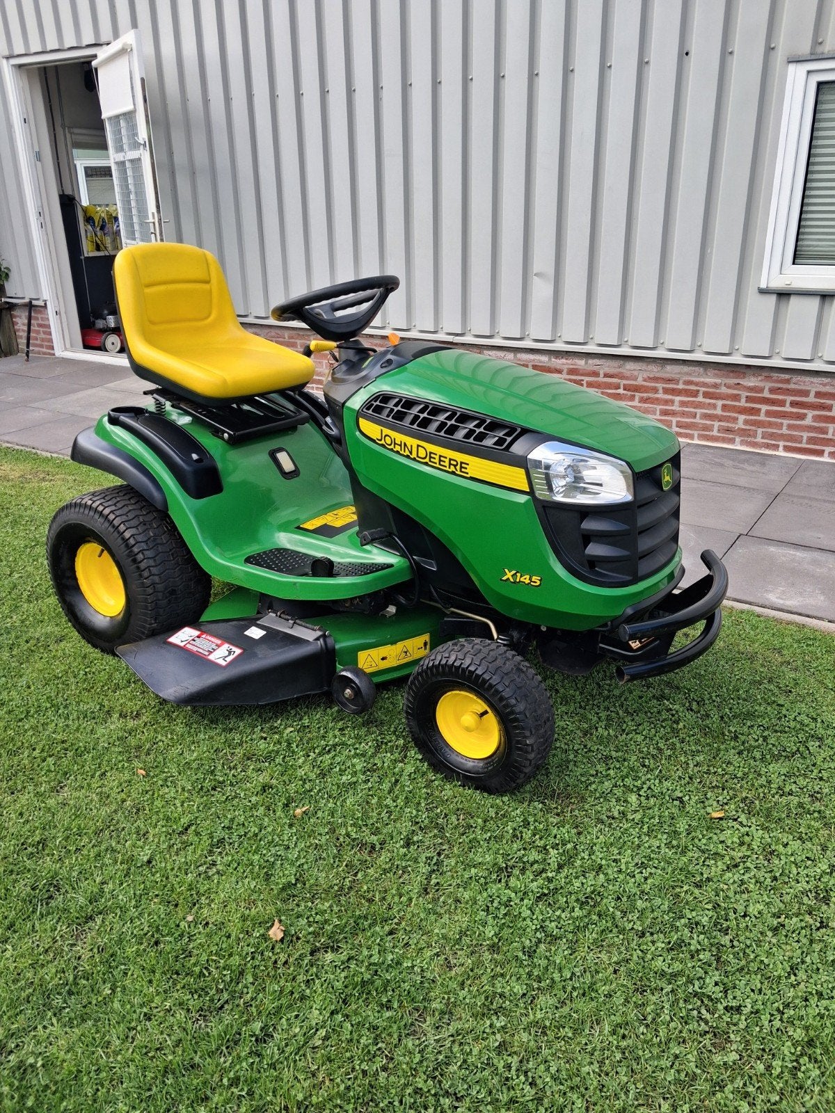 John Deere X145 (als nw) 18,5 pk OHV AVS B&S hydrostaat!, Tuin en Terras, John Deere, Zo goed als nieuw, 90 tot 120 cm, John Deere