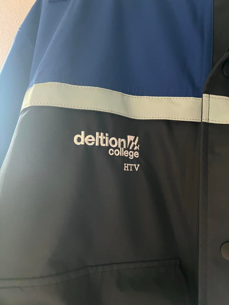 Winterjas opleiding HTV Deltion College, Ophalen of Verzenden, Gedragen, Overige maten, Blauw