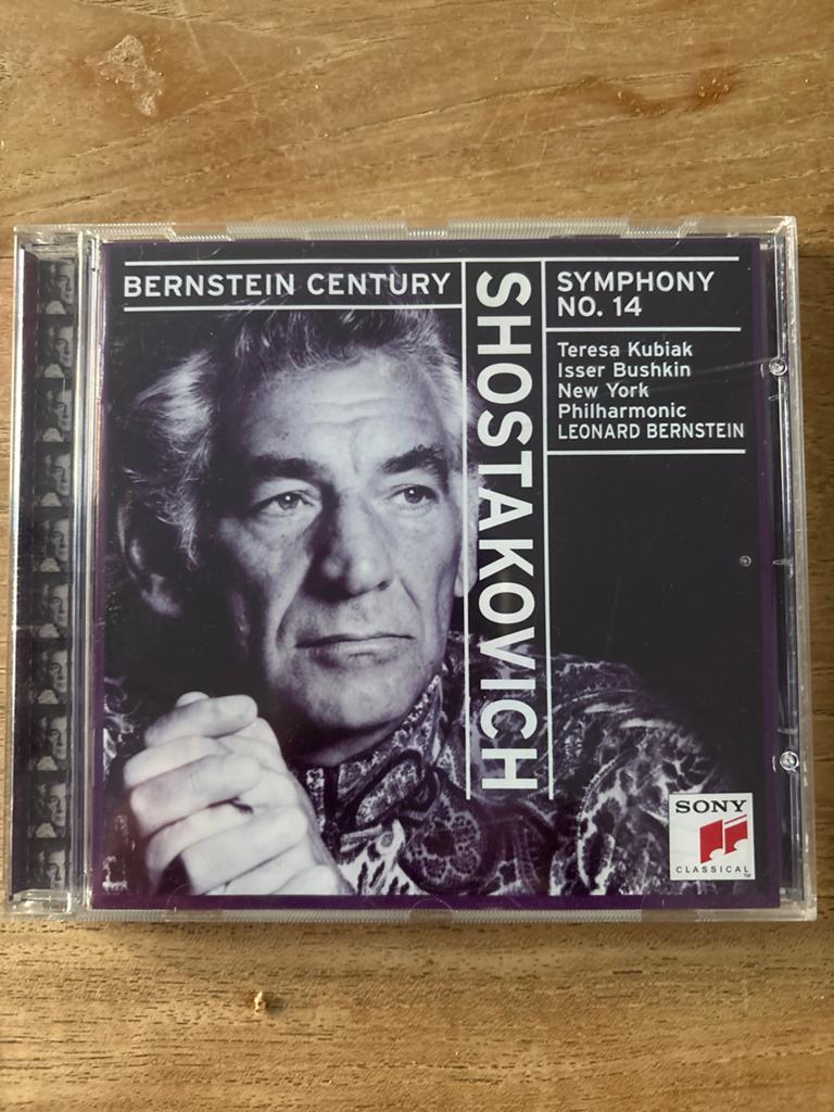 Shostakovich Symfonie nr. 14 - Leonard Bernstein, Ophalen of Verzenden, Modernisme tot heden, Zo goed als nieuw, Orkest of Ballet
